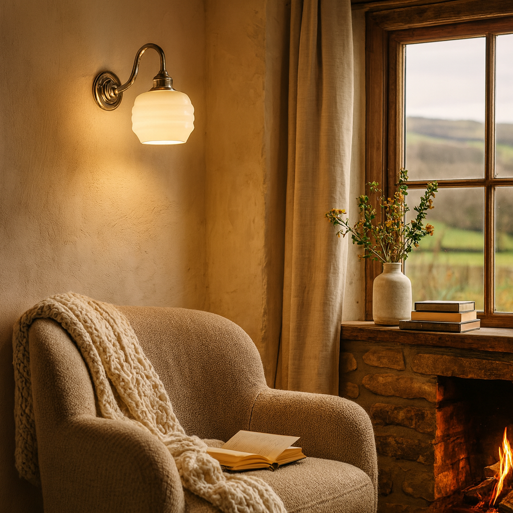 Old School Electric Deco Wall Light : Swan Arm