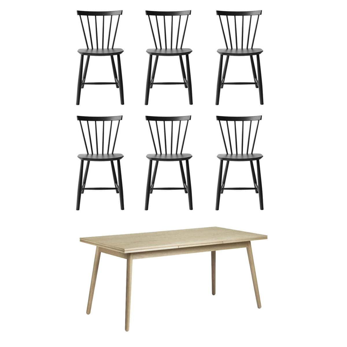 FDB Mobler Family Dining Table Set