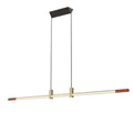 Ex-display (Bermondsey store) Darmes Ra Line Pendant Light - Clear amber gold 12K / Medium - 140cm