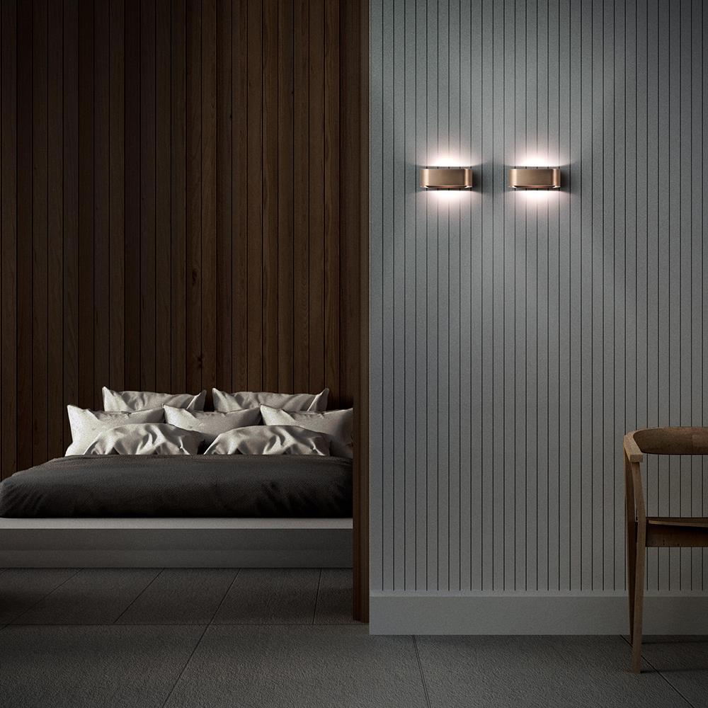Aura up & down wall light