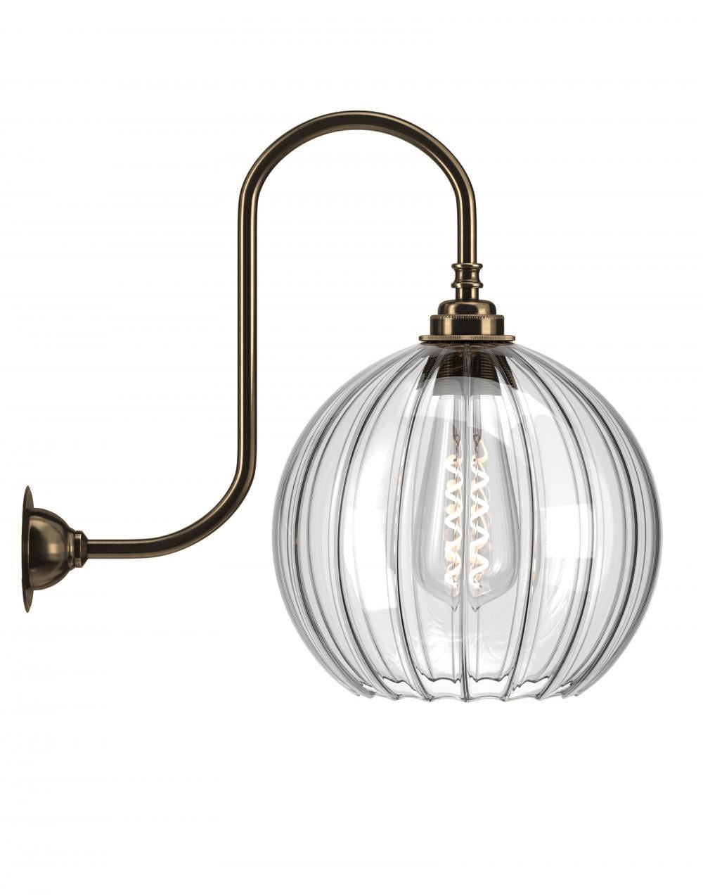 Fritz Fryer Hereford Swan Neck Bathroom Wall Light
