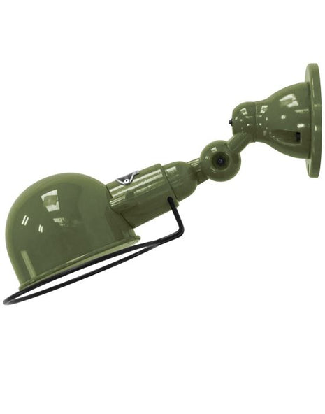 Outlet Jielde Signal Flush Wall Light - Olive, Matt, Integral Switch On Wall Base