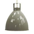 Outlet Extra Large Jielde Augustin Pendant Light - Khaki, Gloss, Gold Interior