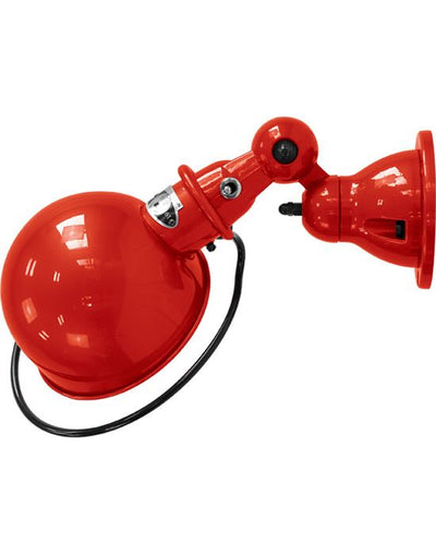 Ex-Display Jielde Loft Flush Wall Light - Red, Gloss, Hardwired (No Switch)