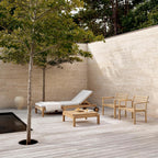 Carl Hansen & Son AH604F Outdoor Lounger Footrest