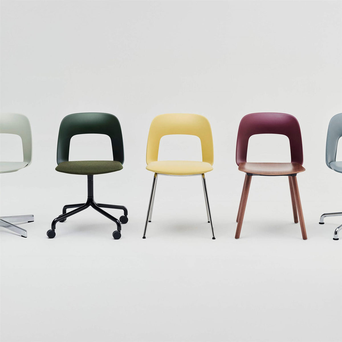 HAY Layout Chair 132 with 4 Star Swivel Base