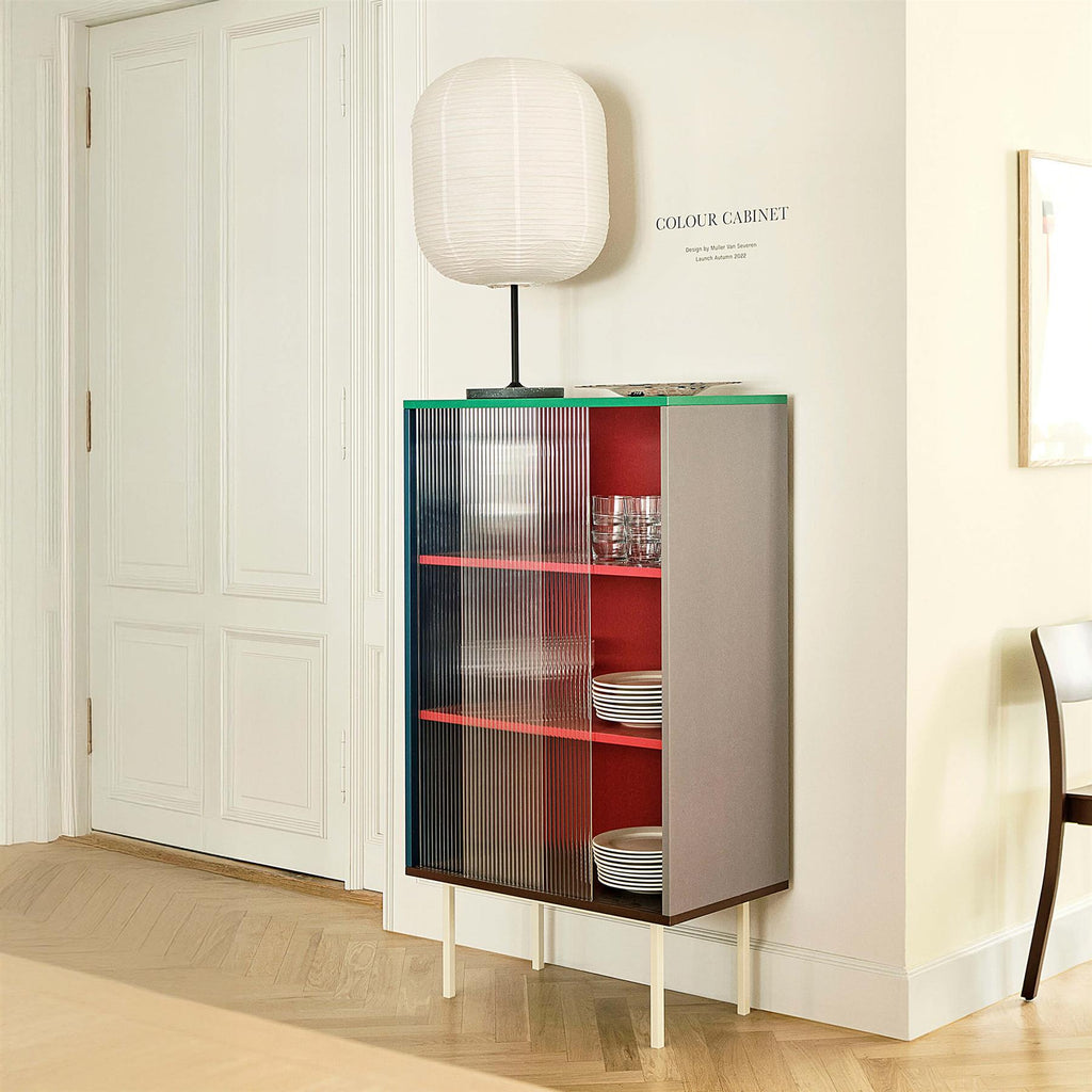 HAY Colour Tall Cabinet with Glass Doors