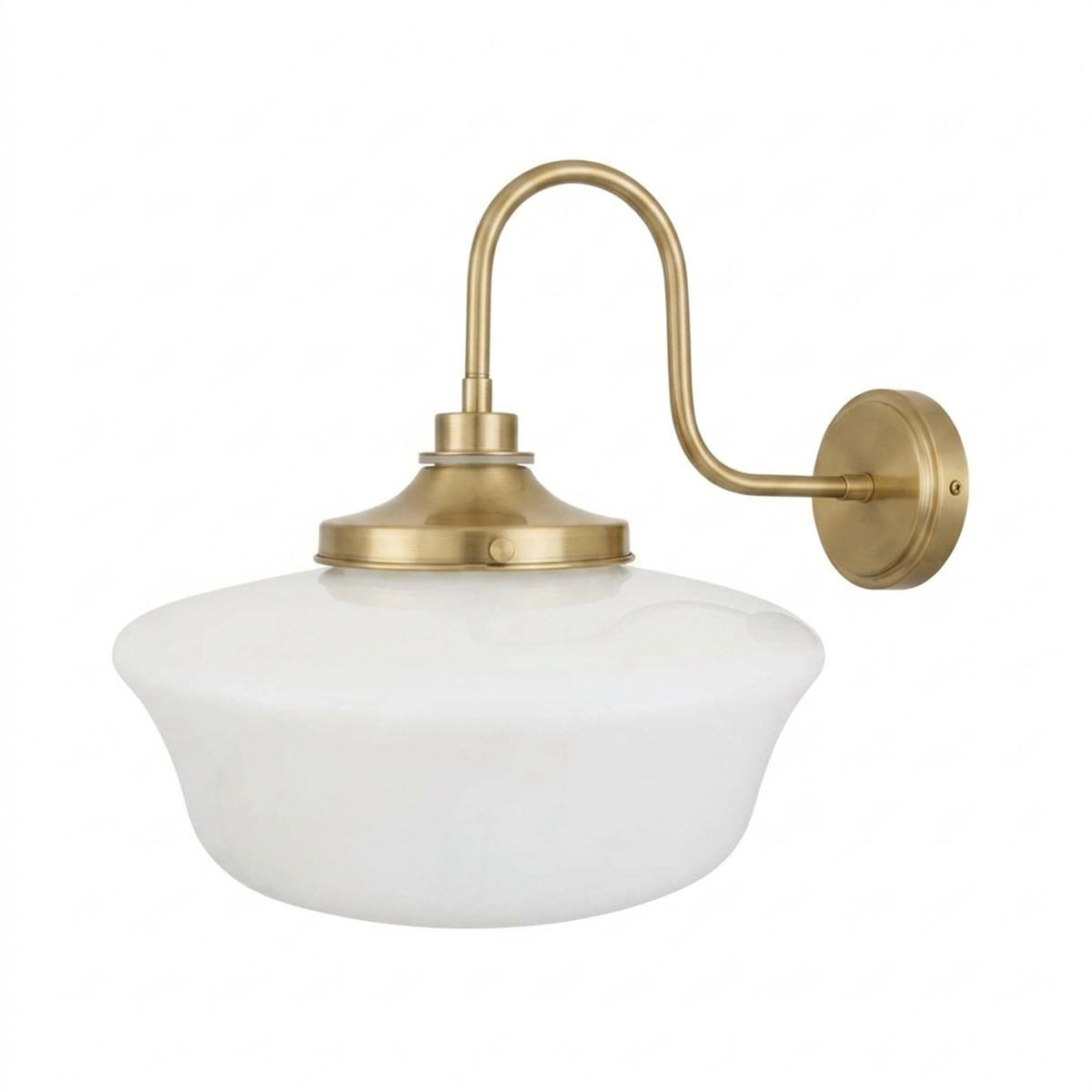 Mullan Lighting Anath Schoolhouse Swan Neck Wall Light