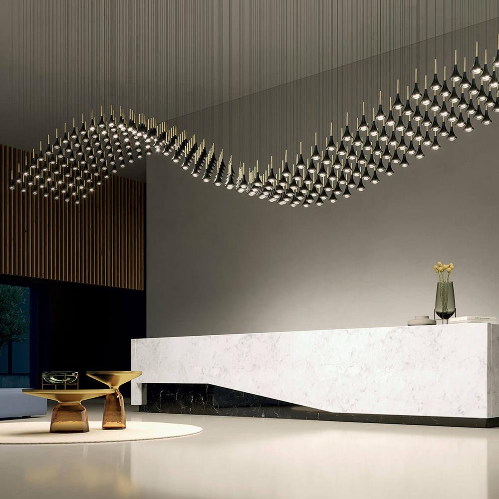 Rain pendant light - single