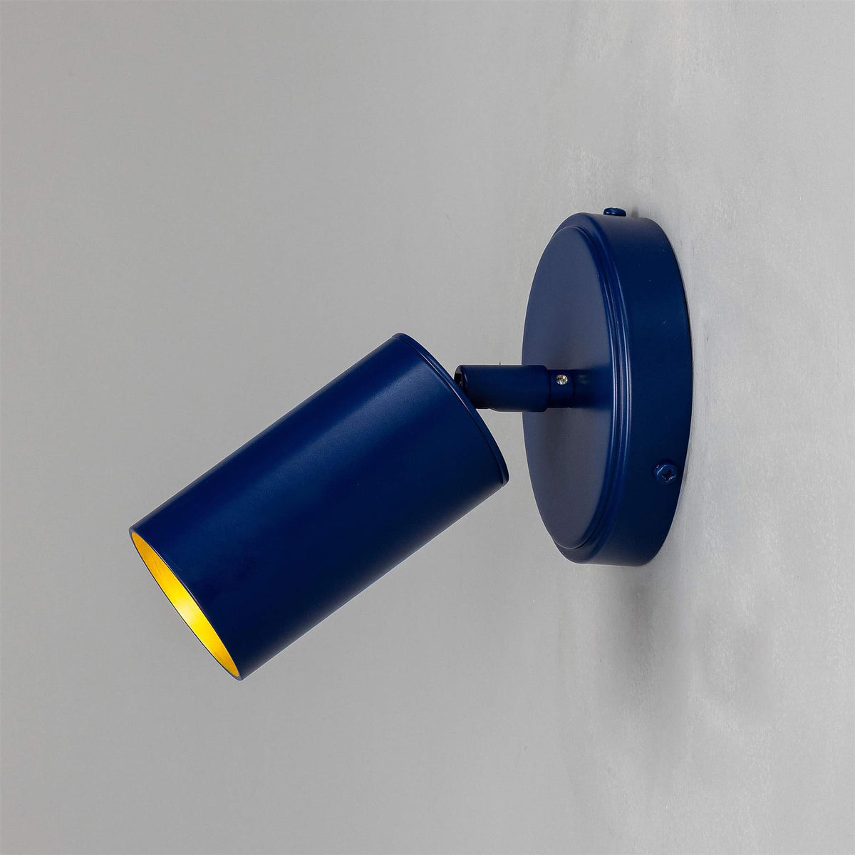 Mullan Lighting Evanston Directional Brass Wall Spotlight
