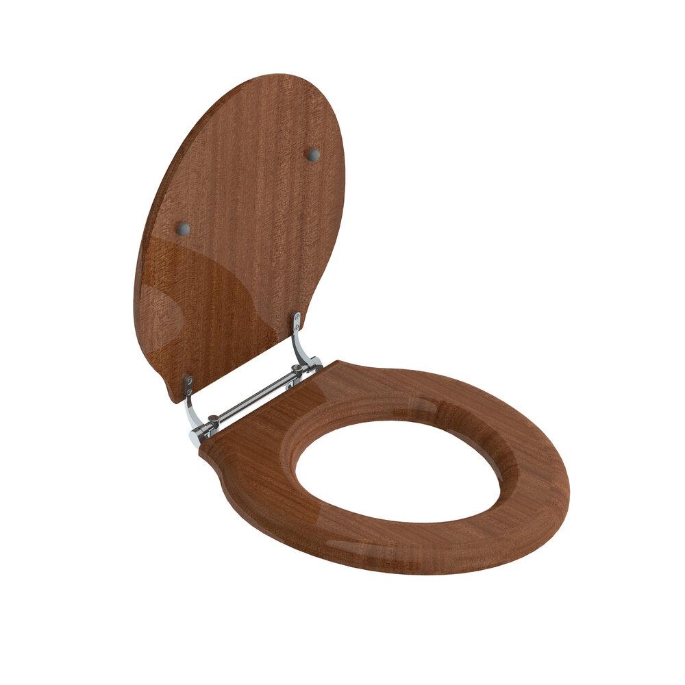Lefroy Brooks Classic Mahogany Lavatory Seat LB 7240