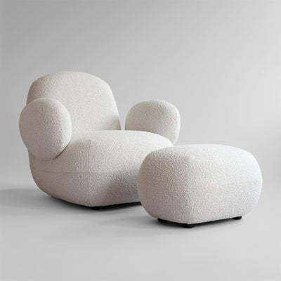 101 Copenhagen Toe Armchair Flat with Ottoman