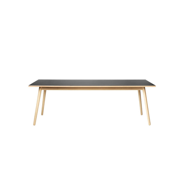 Outlet FDB Mobler C35C Dining Table - Large, Black Linoleum, None