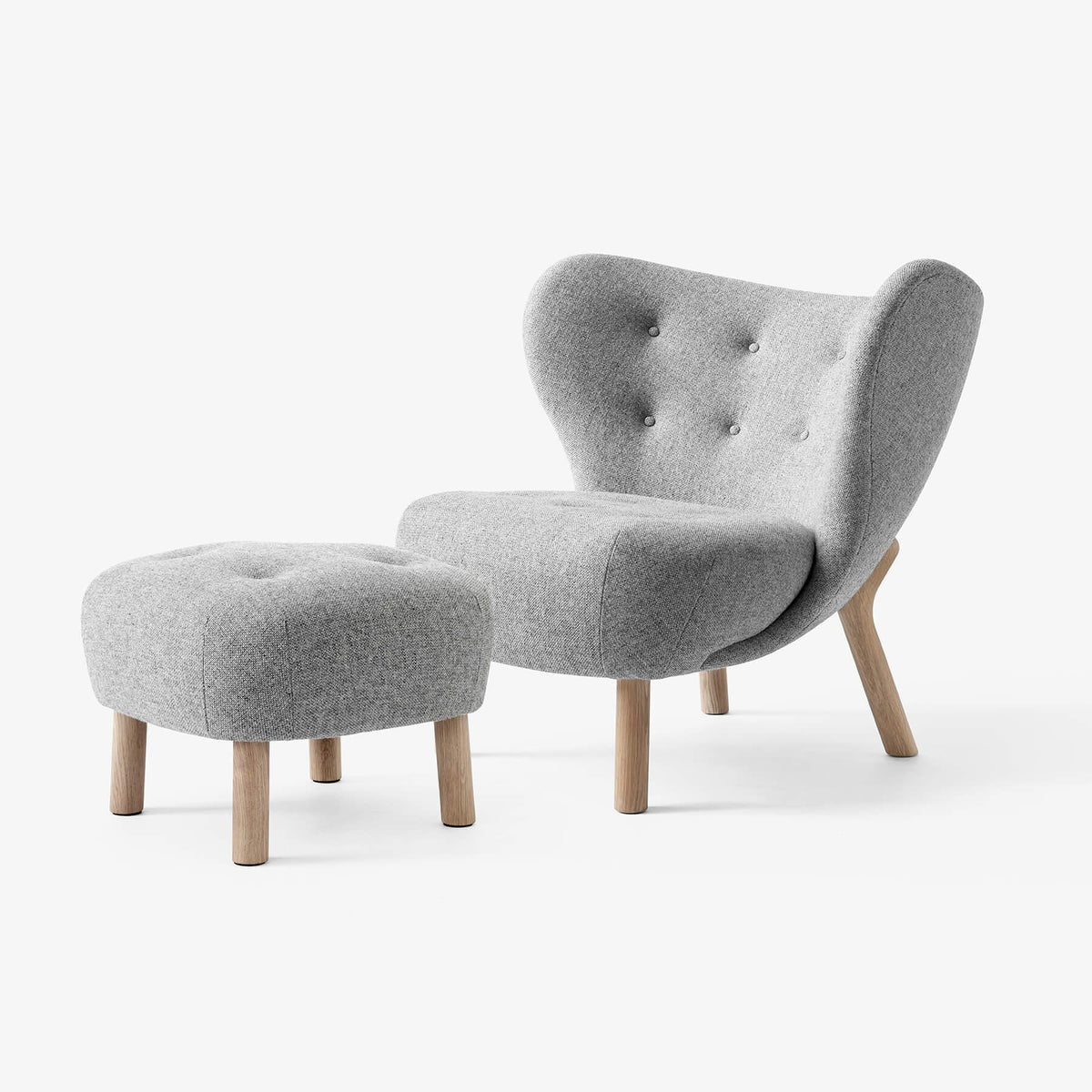&Tradition VB1 Little Petra Chair with Footstool