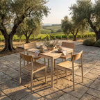 Fritz Hansen Pelagus Garden Dining Set - Small - Curated by Holloways of Ludlow