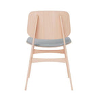 Fredericia Soborg Wood Base Chair with Upholstered Seat