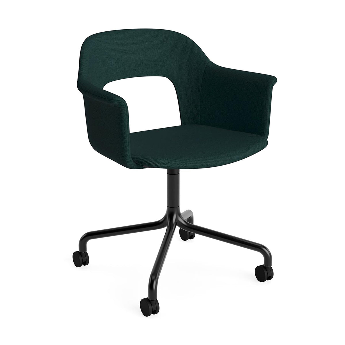 HAY Layout Armchair 264 with 4 Star Arc Swivel Wheel Base