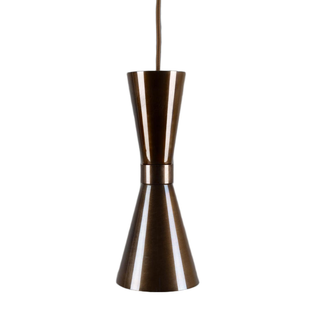 Mullan Lighting Amias Mid-Century Brass Pendant Light