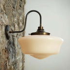 Mullan Lighting Anath Schoolhouse Swan Neck Wall Light