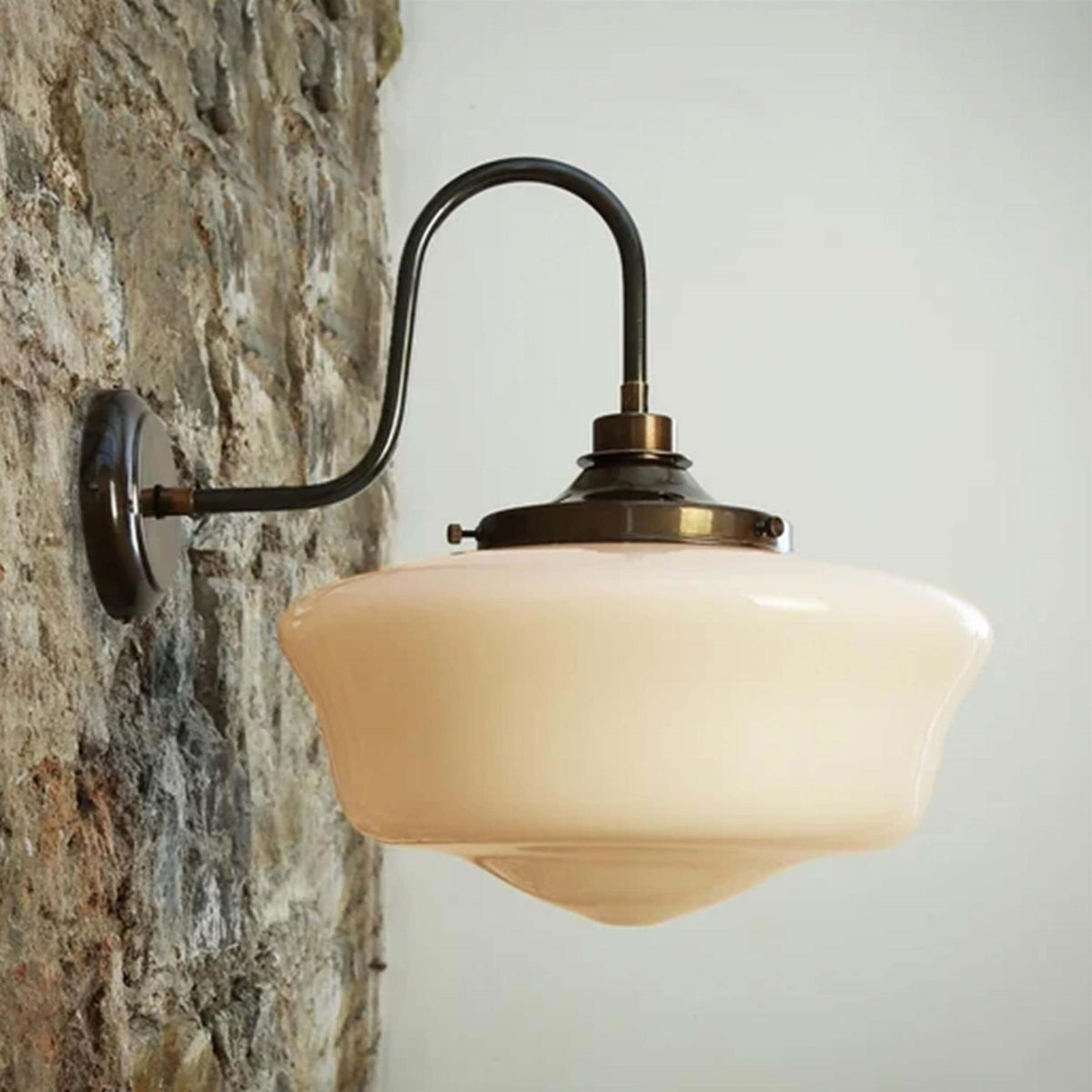 Mullan Lighting Anath Schoolhouse Swan Neck Wall Light