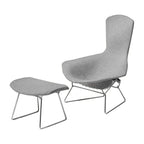 Knoll Bertoia Armchair High Back with Ottoman