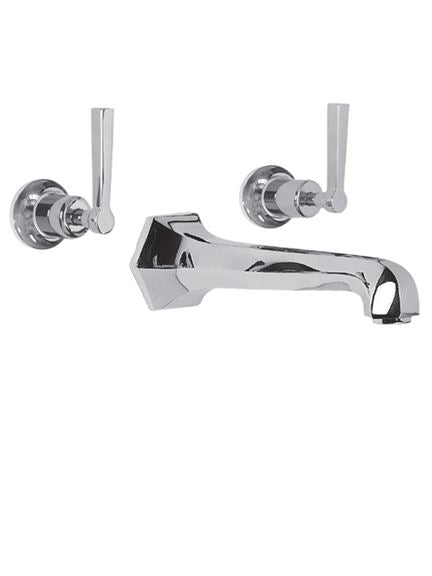 Lefroy Brooks ML1270 Mackintosh Concealed Wall Mounted Bath Filler with Lever Handles