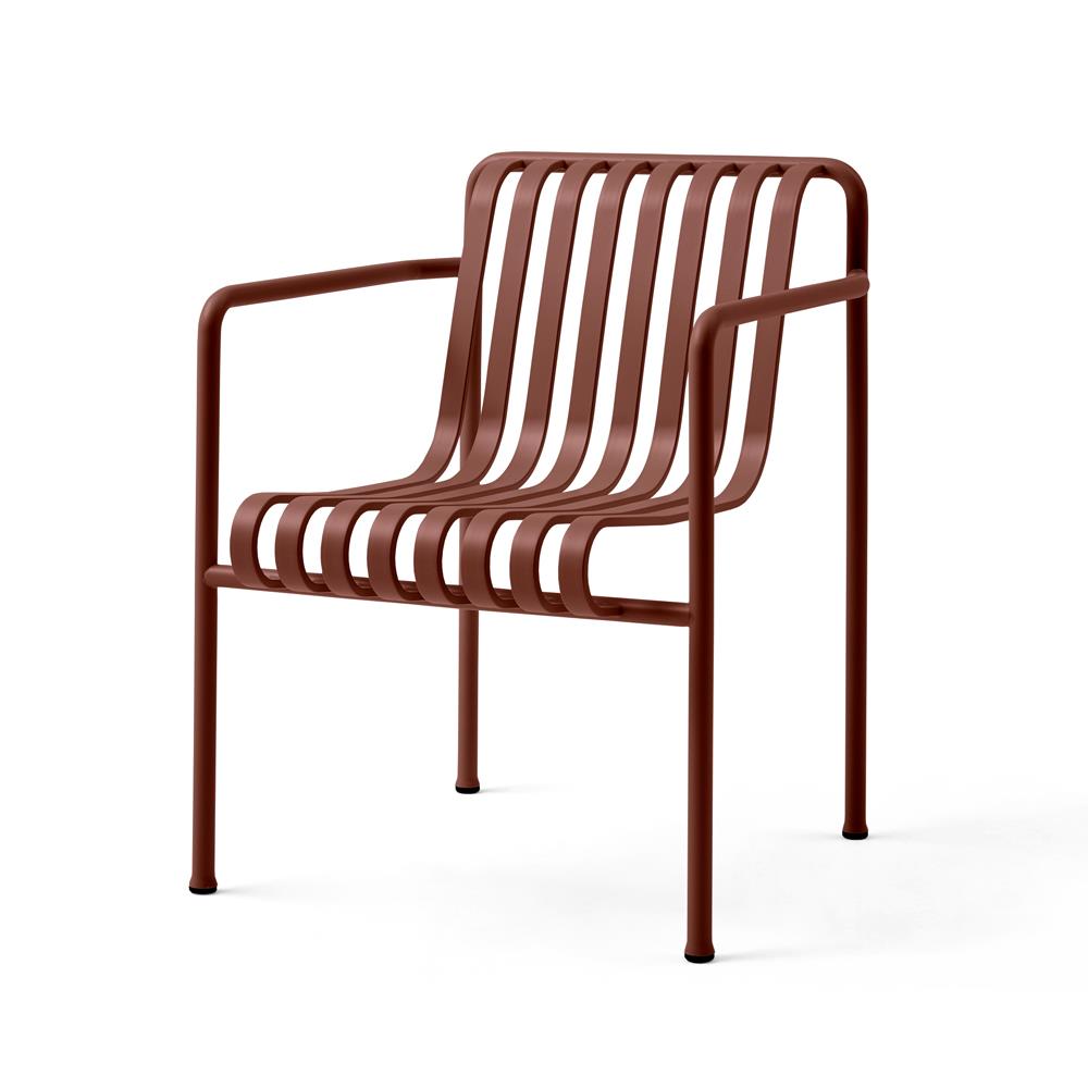 Outlet HAY Palissade Garden Furniture Dining Armchair - Iron Red