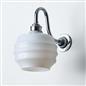 Old School Electric Deco Wall Light : Swan Arm : Bathroom Version