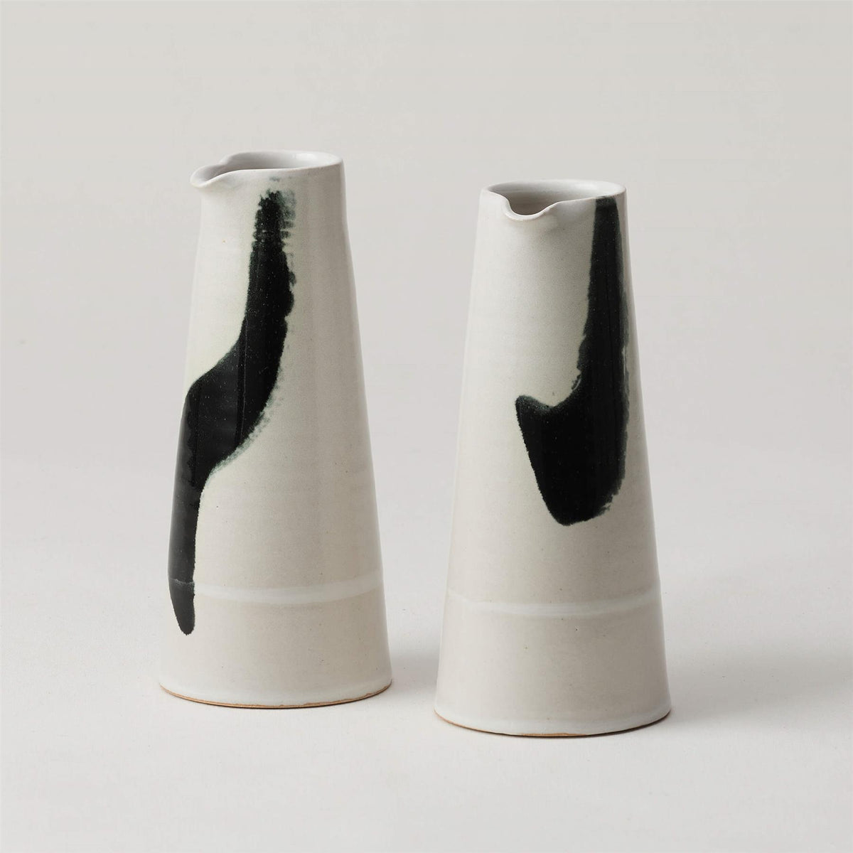 Kitty Ward Ceramic Jug / Vase, Black on White : Holloways of Ludlow 40th Birthday Limited Edition