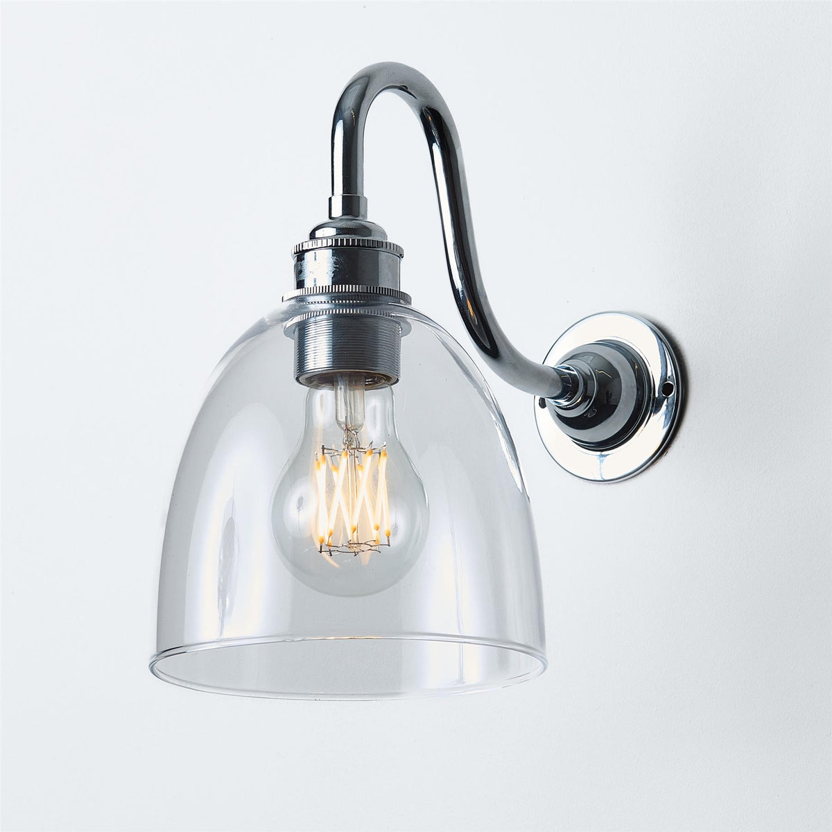 Old School Electric Bell Wall Light : Swan Arm