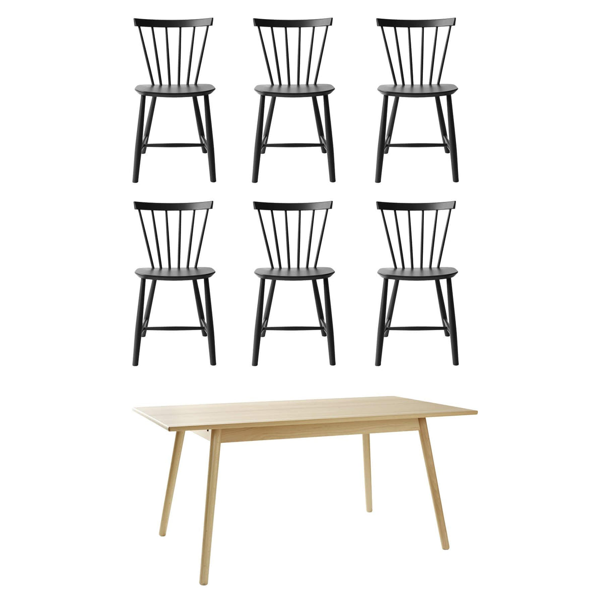FDB Mobler Family Dining Table Set