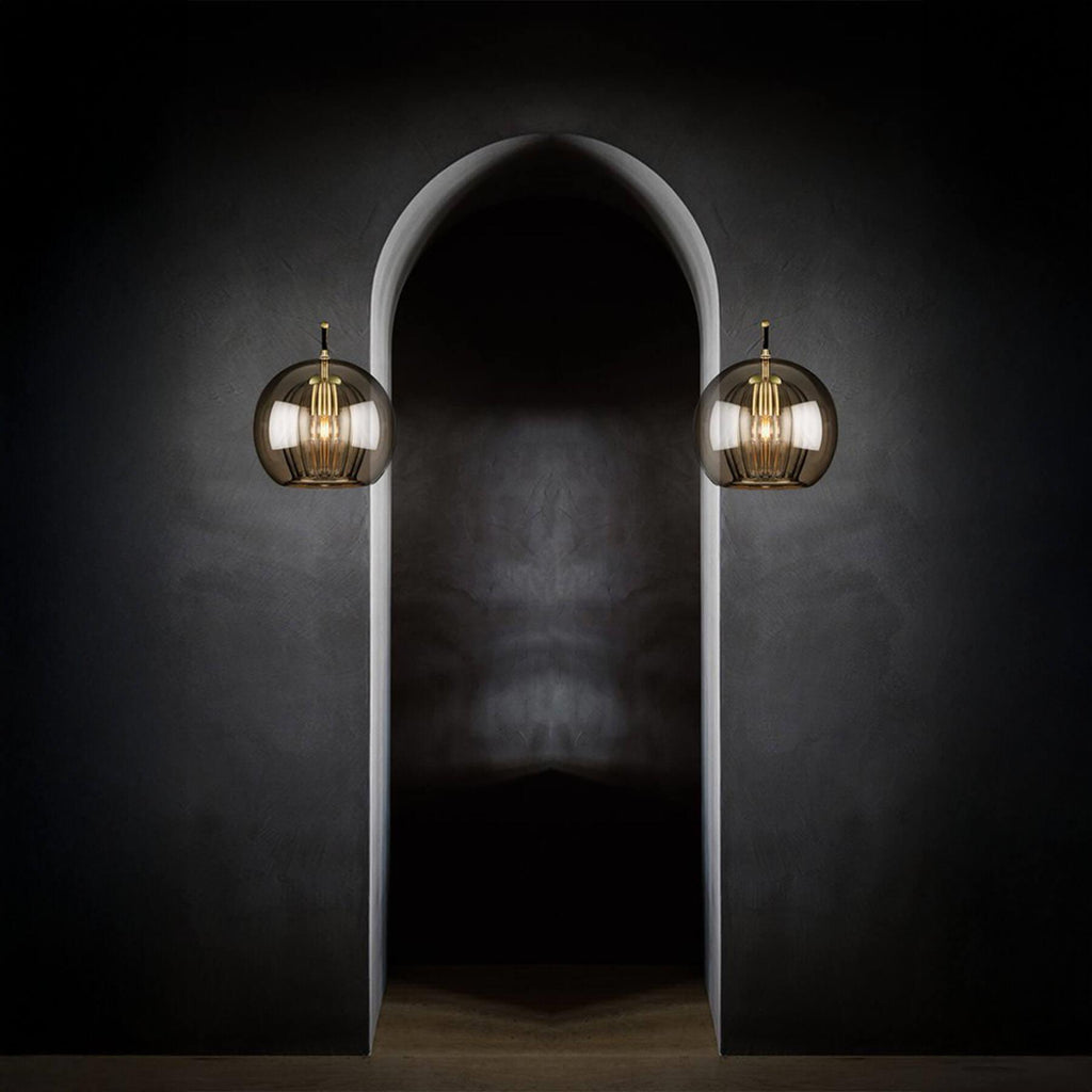 Marc Wood Pleated Crystal Wall Light