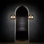 Marc Wood Pleated Crystal Wall Light