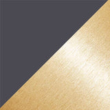 Matt black and brass