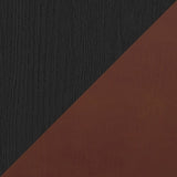 Black Leather Stained Ash with Chestnut Leather
