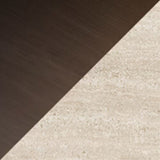 Travertine and bronze
