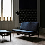 Finn Juhl The Japan 2 Seater Sofa in Dark Oiled Oak