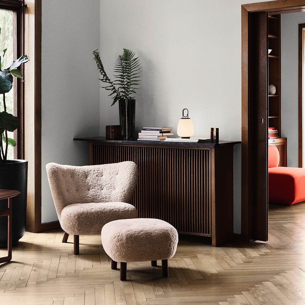 &Tradition VB1 Little Petra Chair with Footstool