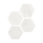Outlet Marble Hexagon Coasters : Set of 4