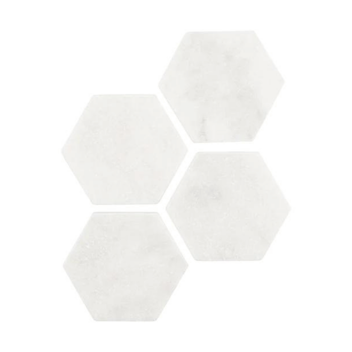 Outlet Marble Hexagon Coasters : Set of 4