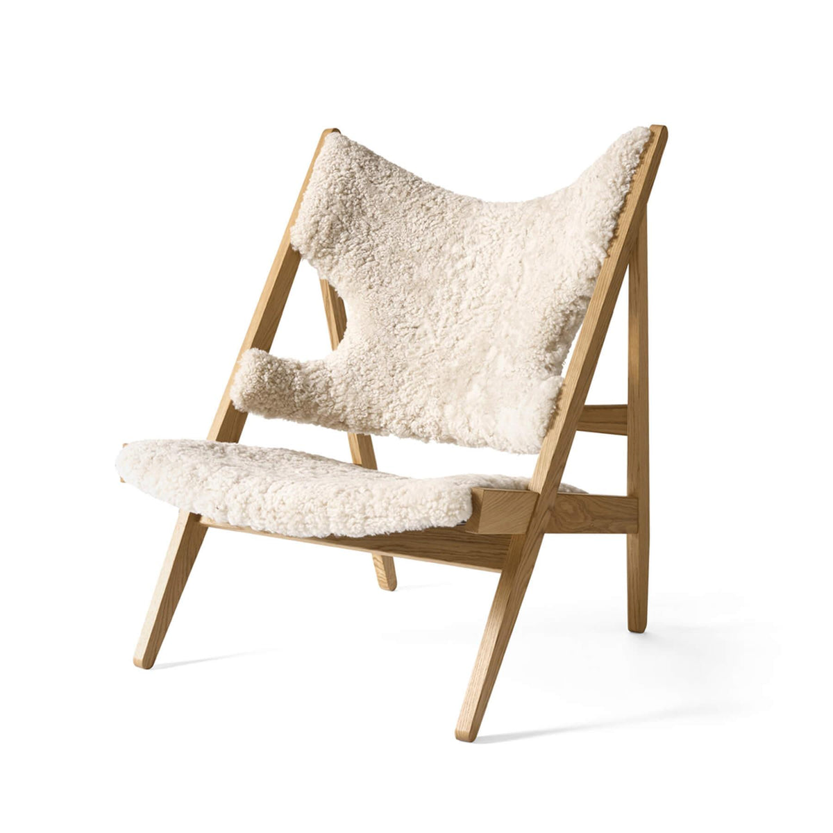Audo Copenhagen Knitting Lounge Chair Sheepskin Edition