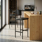 Fredericia Plan Bar Stool with Upholstered Seat