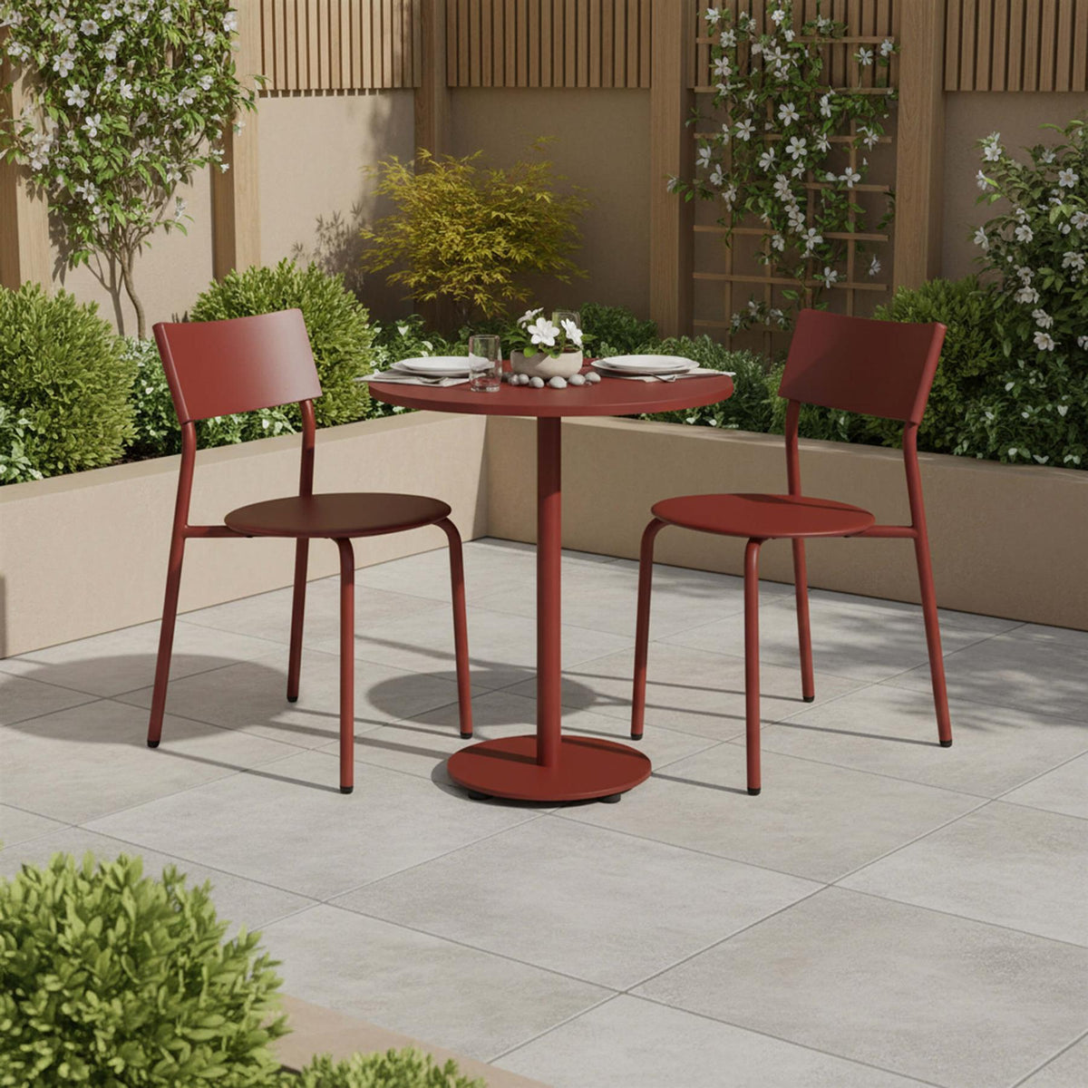TIPTOE Outdoor Bistro Set with Round Table - Curated by Holloways of Ludlow