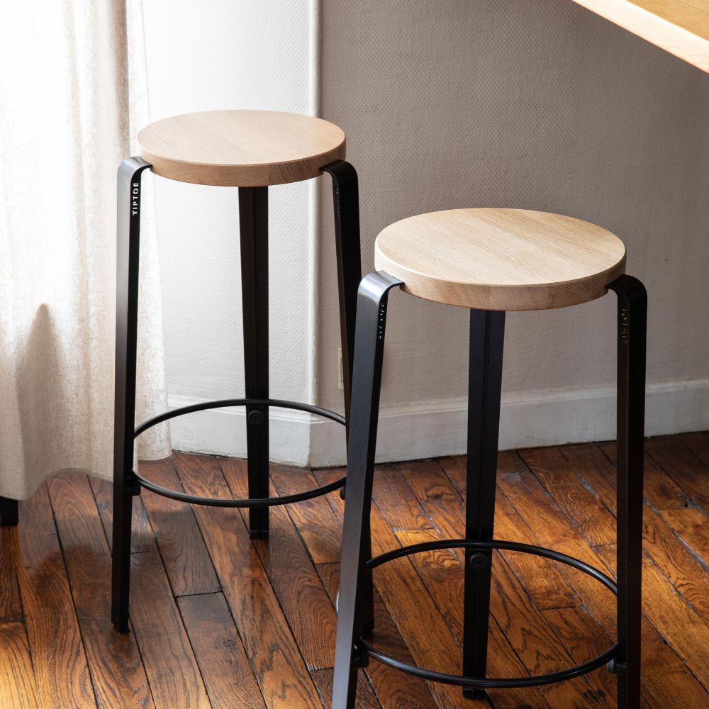 TIPTOE BIG LOU Stool - Wooden Seat