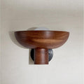 Outlet Marz Designs Selene Uplight - Large, Walnut, Brushed Black