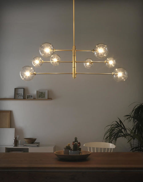 Outlet Atom pendant light - Brass, Clear
