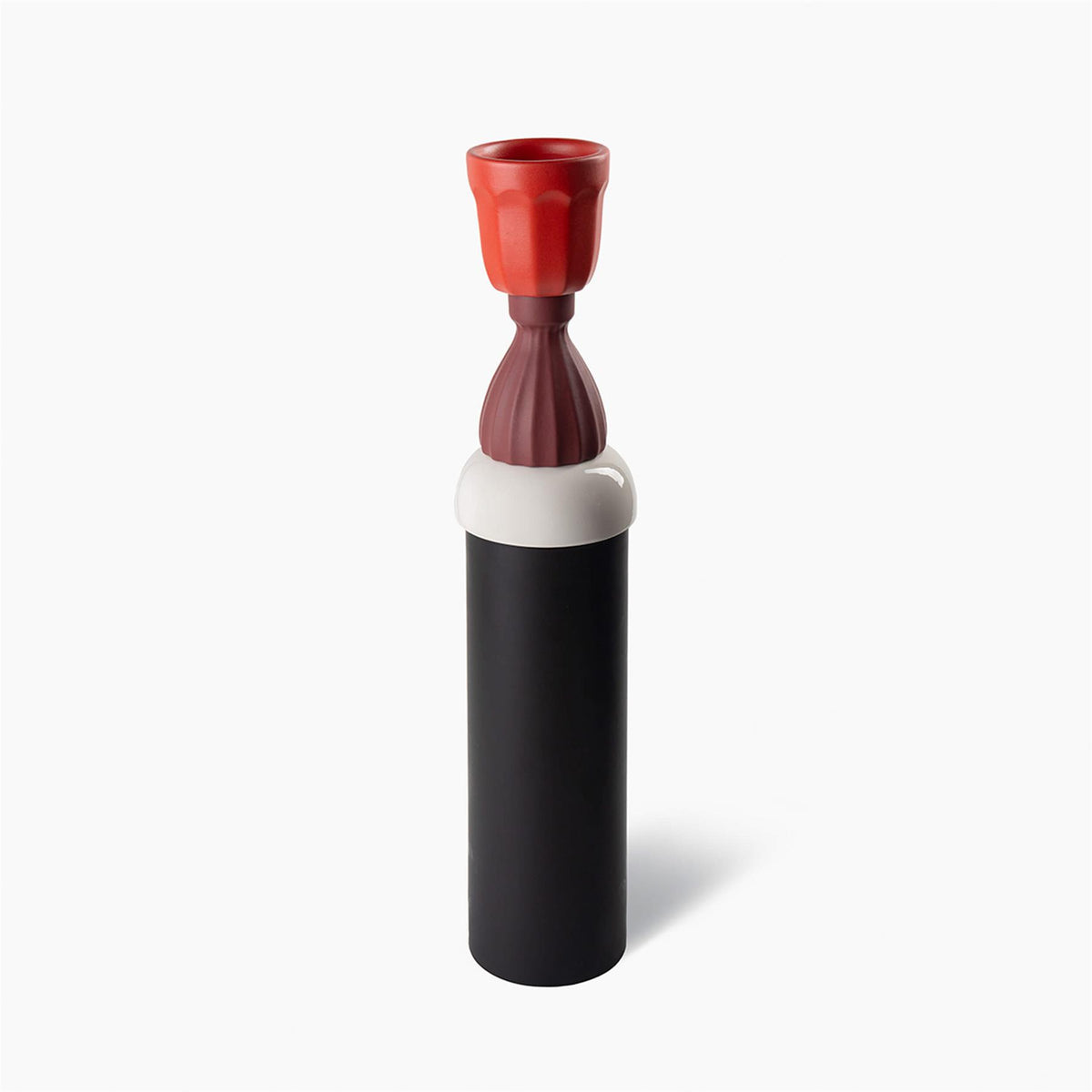Bitossi Nathalie Du Pasquier - Nero Bianco Rosa Vase