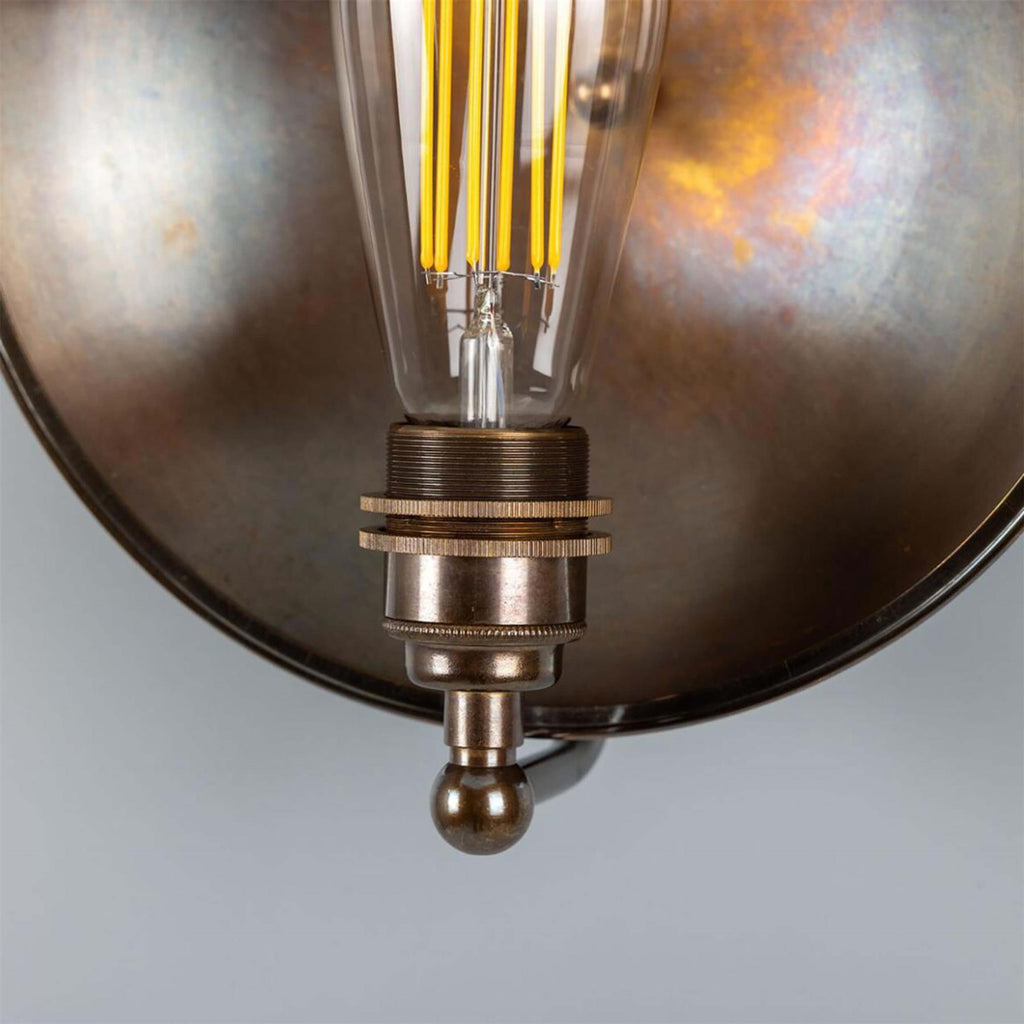 Mullan Lighting Chulainn Industrial Dish Wall Light
