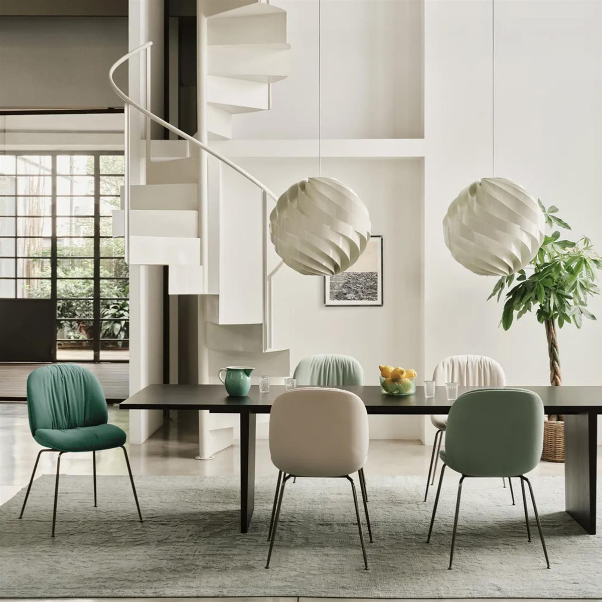 GUBI Beetle Soft Dining Chair, Fully Upholstered