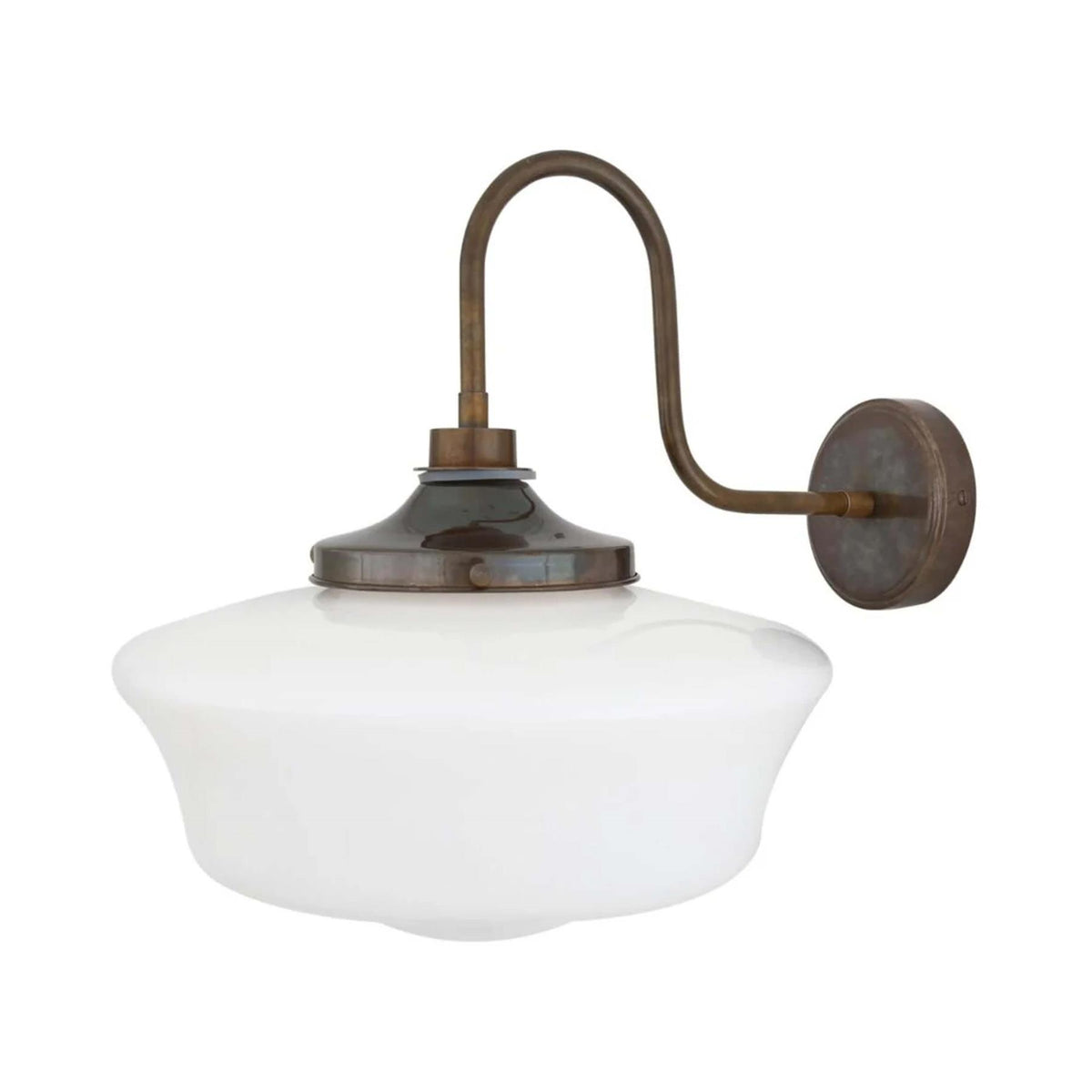 Mullan Lighting Anath Schoolhouse Swan Neck Wall Light